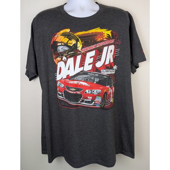 NASCAR Fanatics T Shirt 2XL Gray Dale Earnhardt Jr Homestead Miami Graphic Chevy - Picture 2 of 7